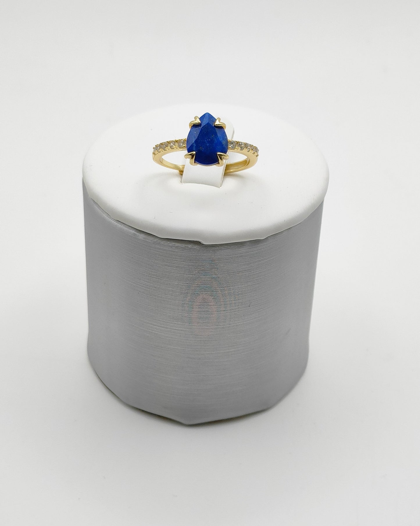 Anello Goccia LAPISLAZZULI in Argento 925 Anello