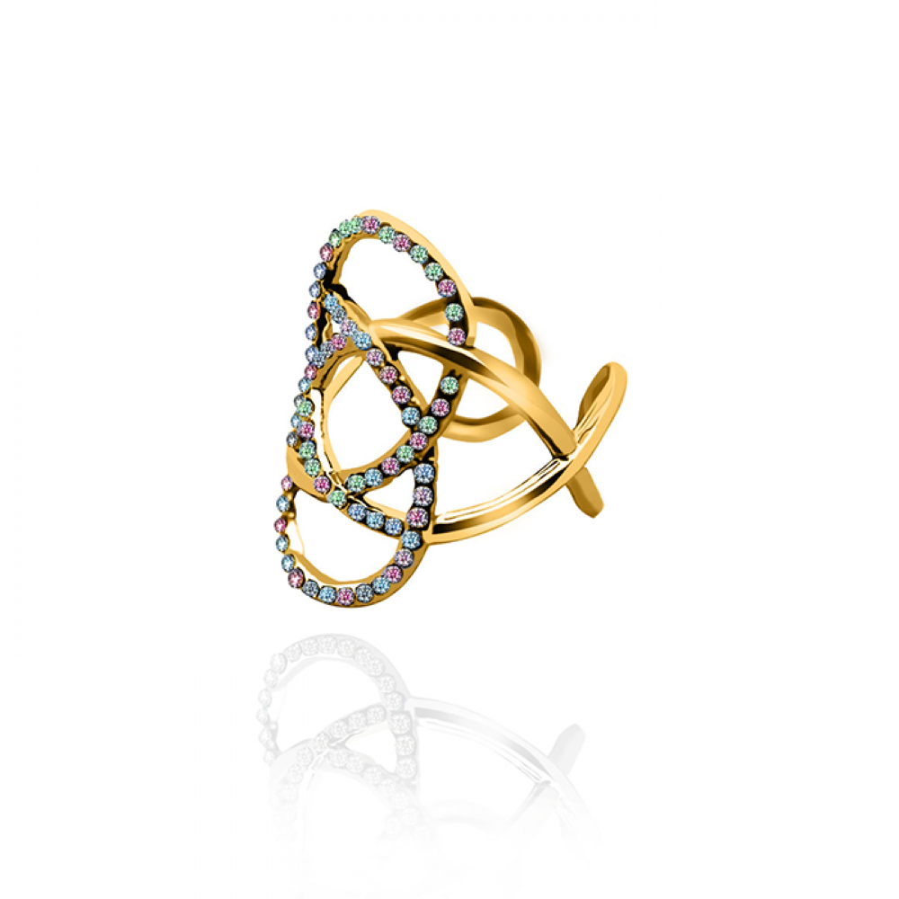 ANELLO INFINITY CON STRASS