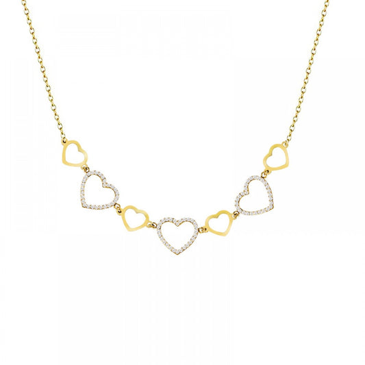 COLLANA CUORI GUARDAMI