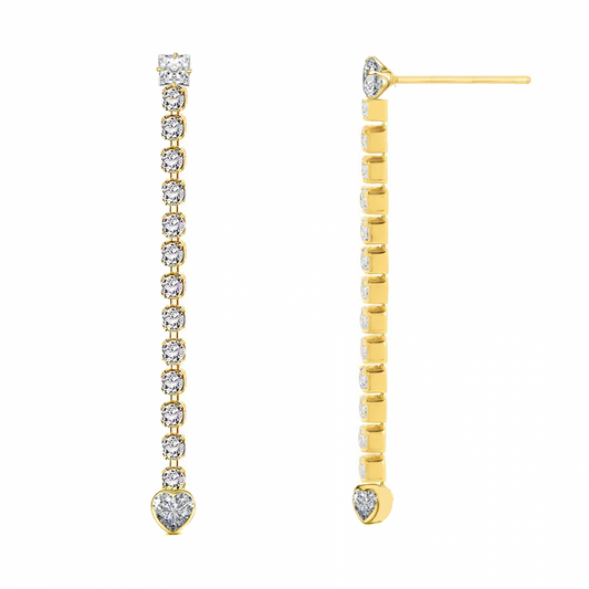 ORECCHINI TENNIS CUORE