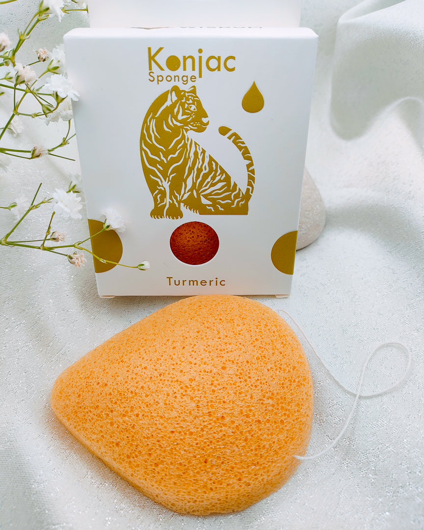 Spugna Konjac a Goccia CURCUMA Spugna konjac
