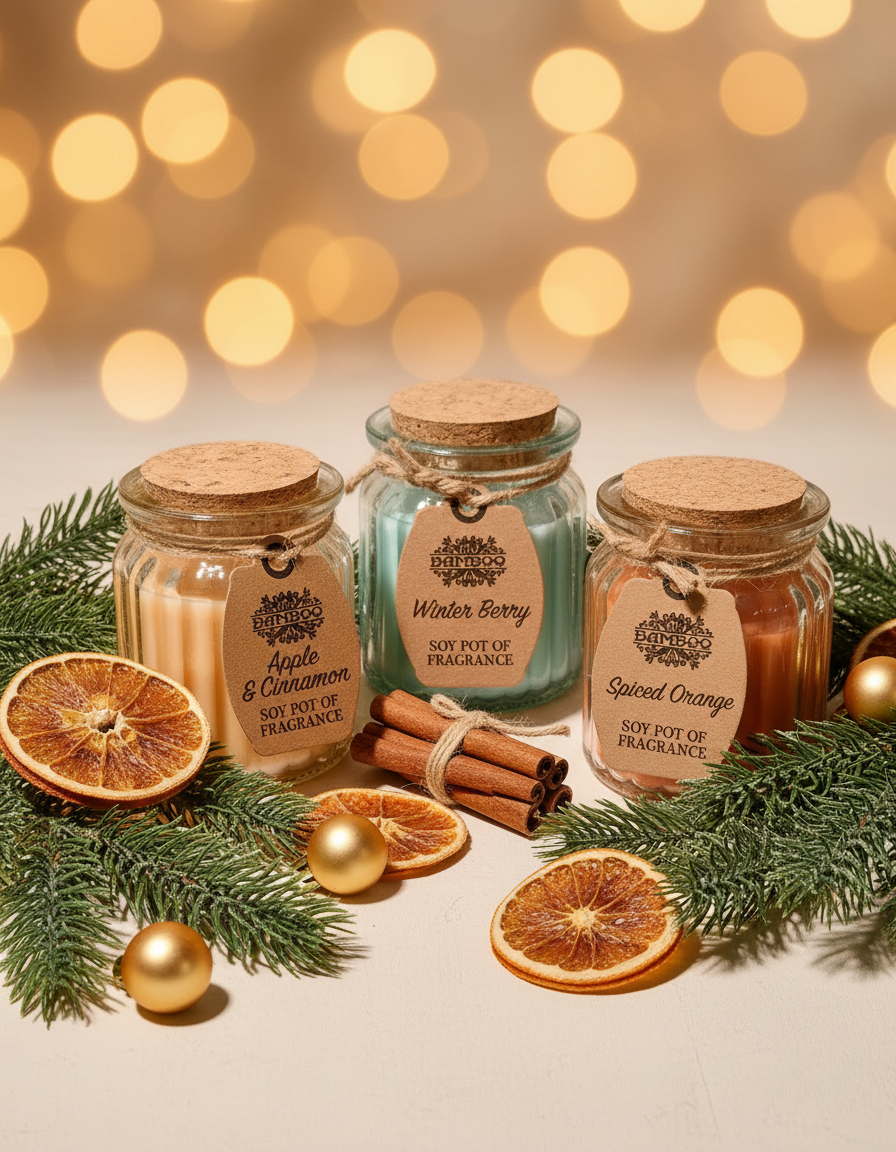 Candela profumata natalizia migliorata