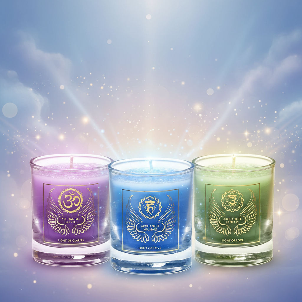 Candele Arcangeli celestiali senza raggi
