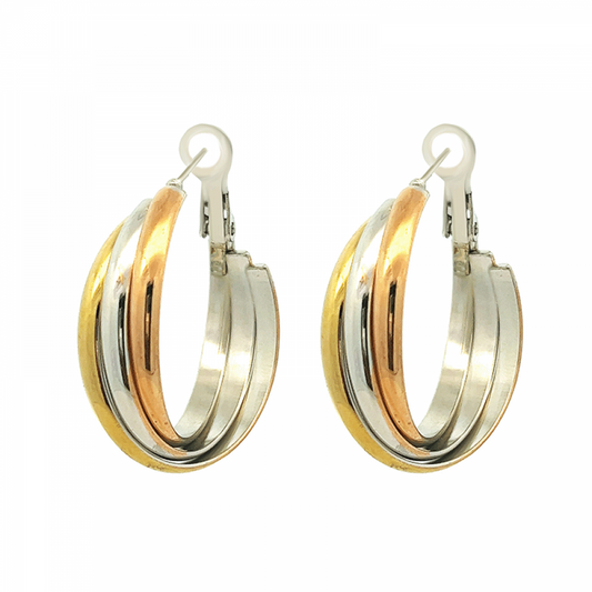 ORECCHINI A CERCHIO CLASSIC 3 COLORI