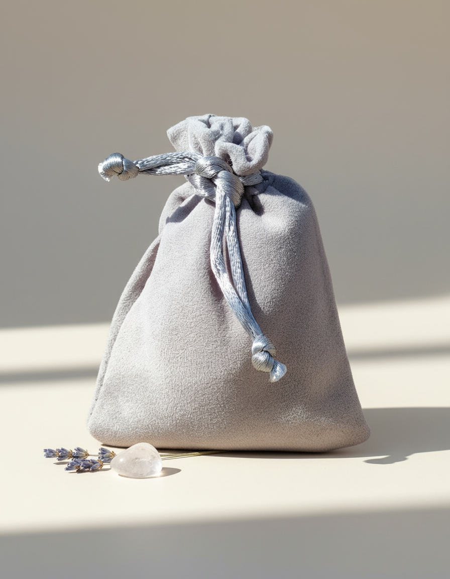 Sacchettino Grigio realistico e desiderabile