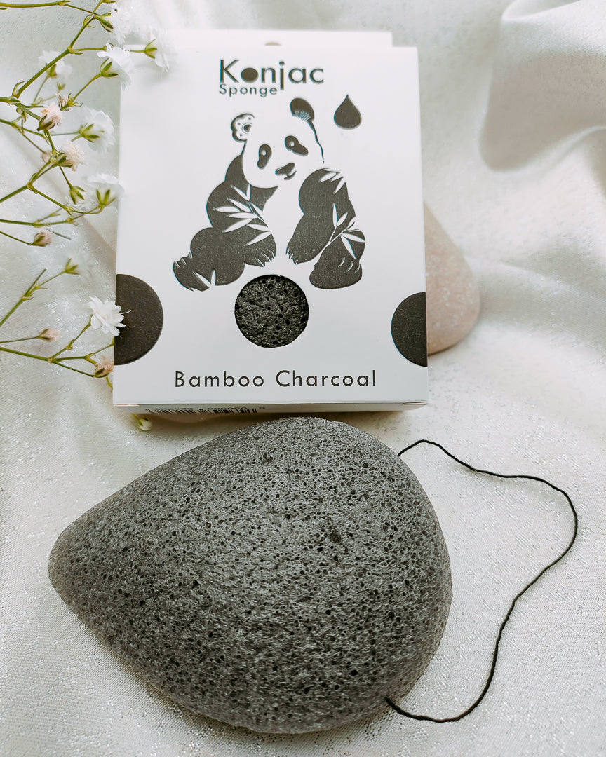Spugna Konjac a Goccia BAMBOO CHARCOAL