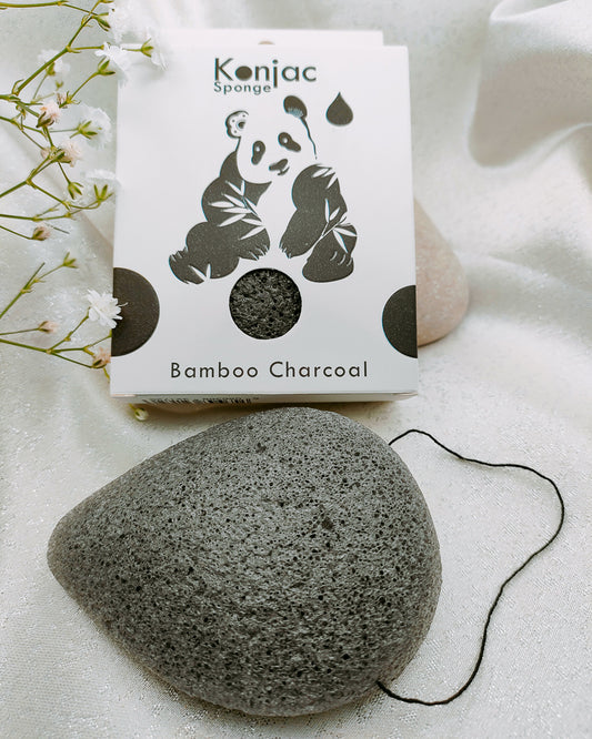 Spugna Konjac a Goccia BAMBOO CHARCOAL